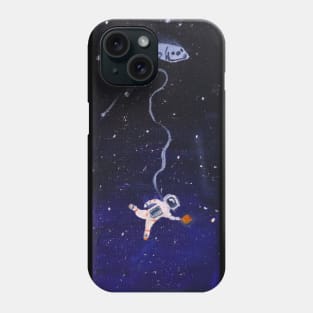 Pizza Delivery in Space Phone Case