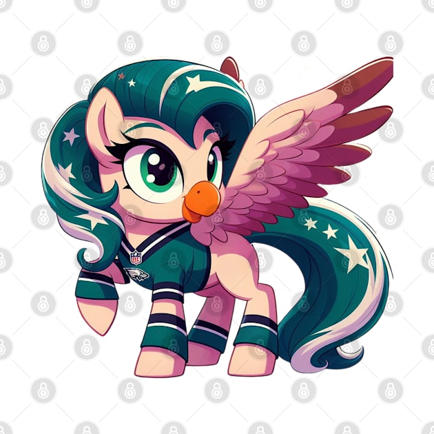 Philadelphia Eagles Little Pony by Curious Sausage