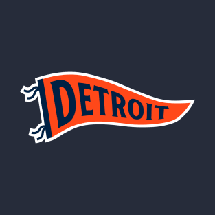 Detroit Pennant - Navy 1 T-Shirt