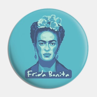 Turquoise Frida Bonita Pin