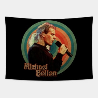 Michael Bolton 90s Retro Vintage Tapestry