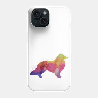 Longhaired dachshund Phone Case