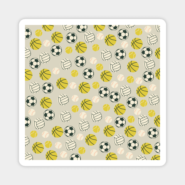 Physical Education teacher pattern Magnet by kapotka