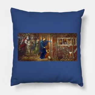 The Ten Virgins - John Melhuish Strudwick Pillow