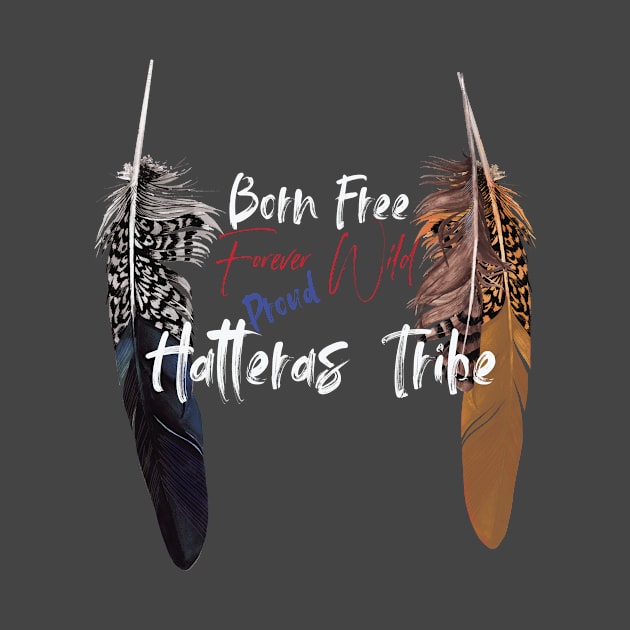 Hatteras Native American Indian Retro Retro Rustic Feathers by The Dirty Gringo