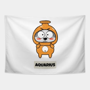 Funny Zodiac Baby Aquarius Tapestry