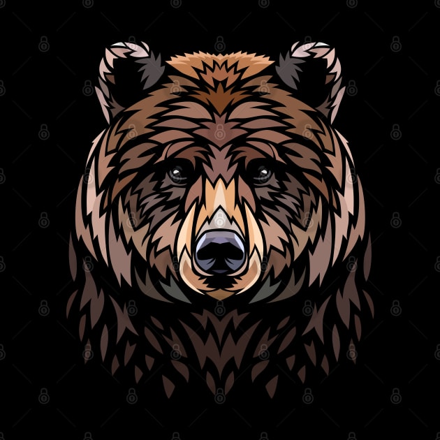 Tribal Bear by albertocubatas