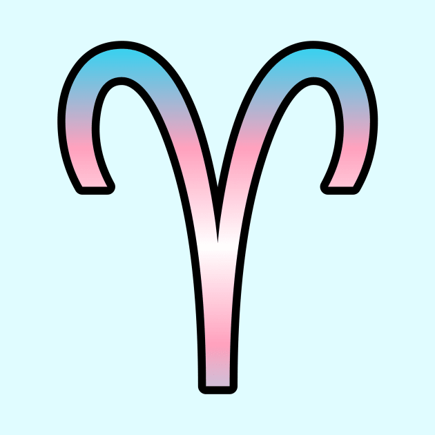 Aries Trans Pride Symbol by SillyStarlight