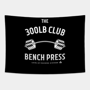 300lb Club Bench Press - Powerlifting Tapestry