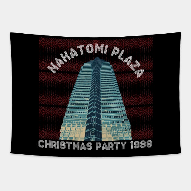 nakatomi plaza christmas party 1988 - 2021 Tapestry by Suarezmess