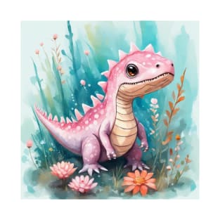 cute pink dinosaur T-Shirt