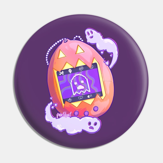 Haunted Tamagotchi Pin by paintdust