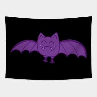 Purple Sad Bat Tapestry