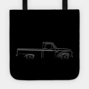 1965 Ford F-100 Pickup - Profile Stencil, white Tote