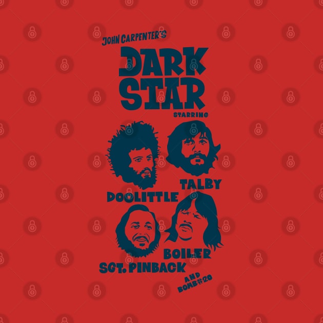 Dark Star Retro Tribute T-Shirt: Journey to the Depths of Cult Cinema by Boogosh