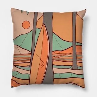 A beachside view Pillow