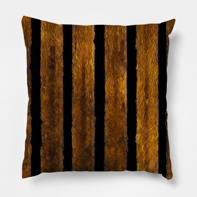 old metal line Pillow by rickylabellevie