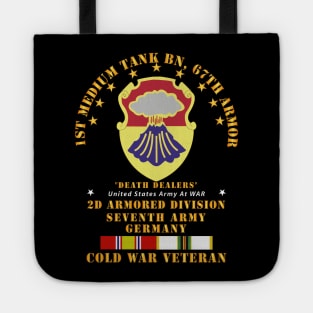 1st Med Tank Bn - 67th Armor - 2AD 7th Army w COLD SVC Tote