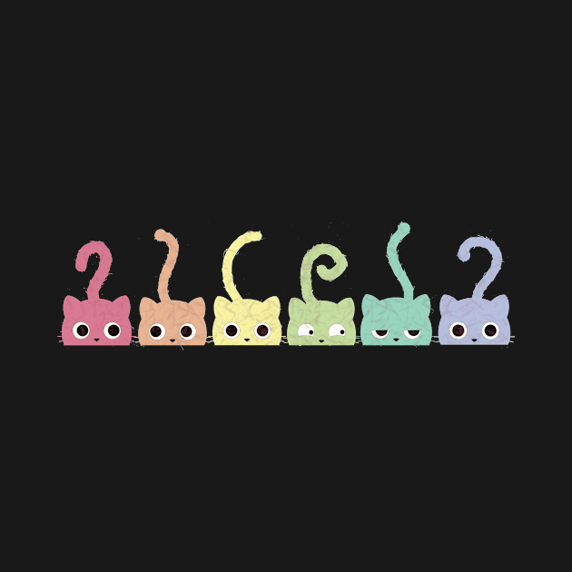 Rainbow Kittens by Little Designer