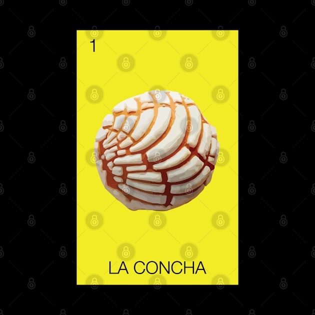 La Concha Mexican Bread Loteria Food Pan Dulce Mexicana Corazon Heart Classic Mar by Shirtsurf