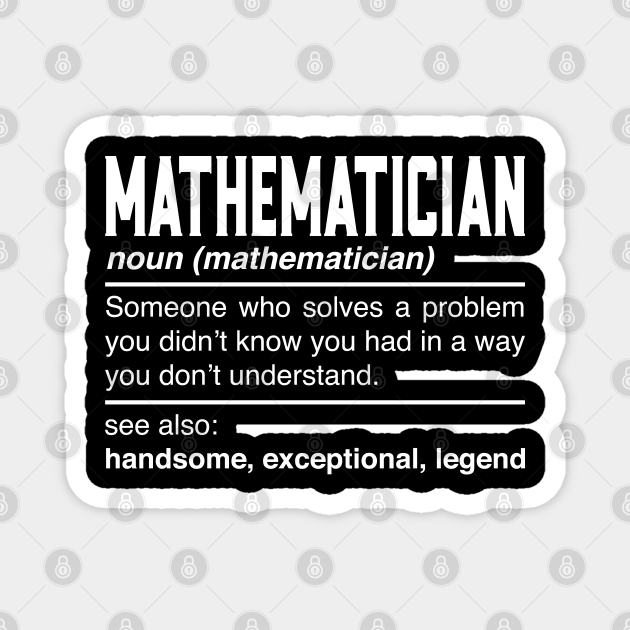 Mathematician Definition Design Arithmetician Math Noun