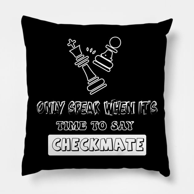 Checkmate Pillow by Biggy man