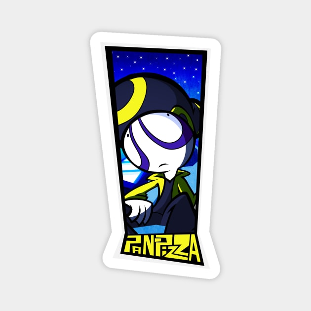 Pan Pizza Exclamation Magnet by RebelTaxi