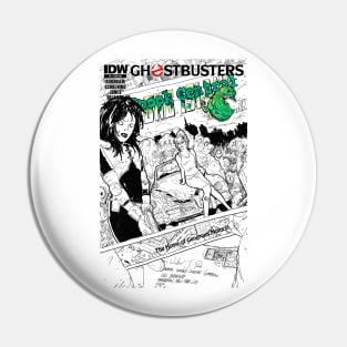 Ghostbusters Spook Central Comic Book Cover Pin