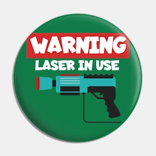 Lasertag warning laser in use Pin