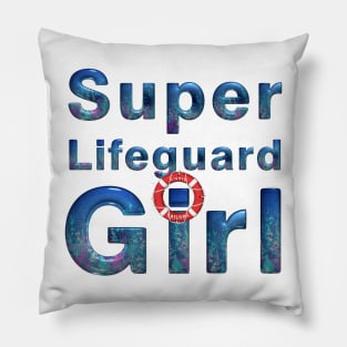 Super Lifeguard Girl Pillow