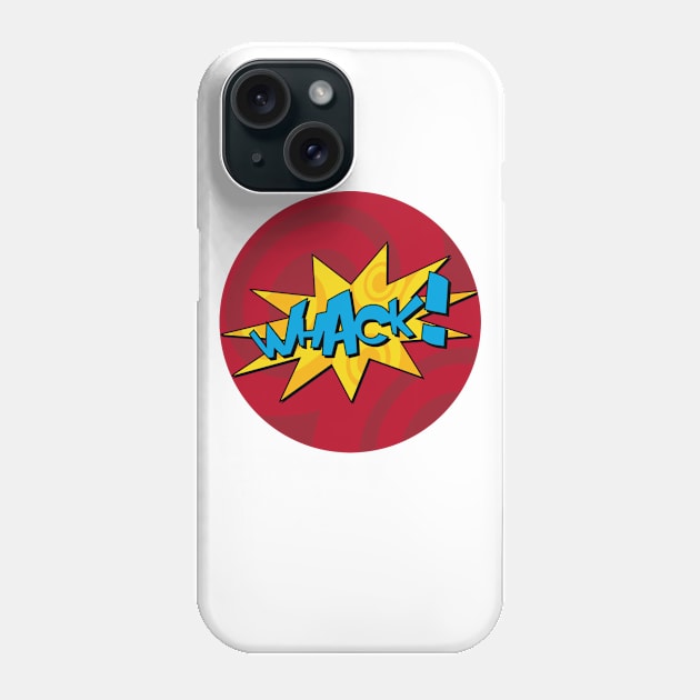 Whack Comic Book Design Phone Case by markmurphycreative