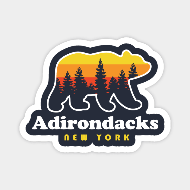 Adirondacks New York Bear Magnet by PodDesignShop