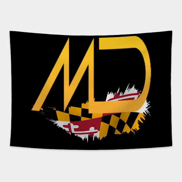 MD STATE FLAG DESIGN Tapestry by The C.O.B. Store