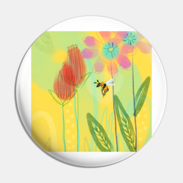 Bumble Bee On A Sunny Day Pin by Hyssopartz