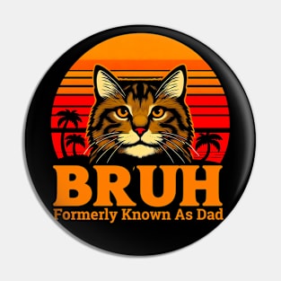 Best Cat Dad Ever Father Father's Day Cat Daddy For Men Pin