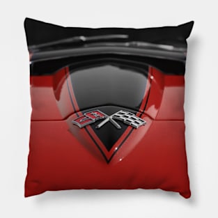 Corvette Stingray Hood Detail Pillow