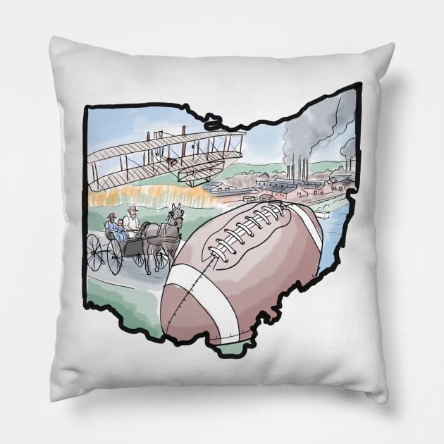 Ohio Pillow by TwoBroads