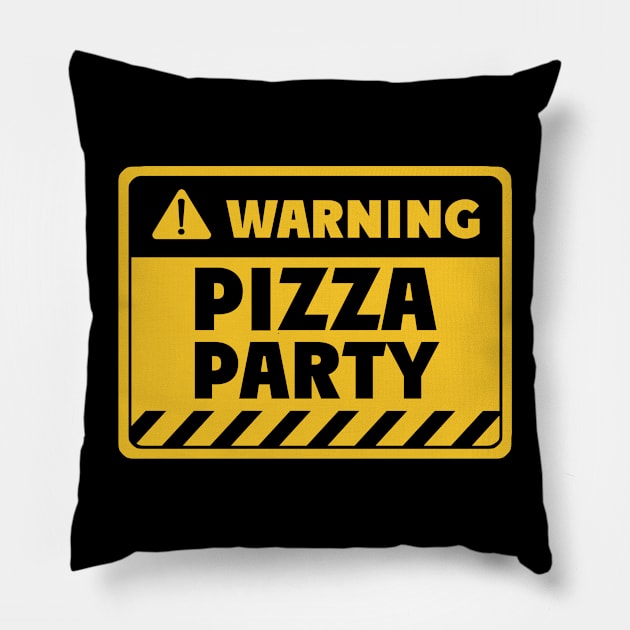 Pizza party Pillow by EriEri