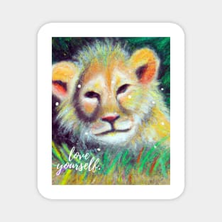 Stunning Digital Art Prints: Lion Collection Magnet