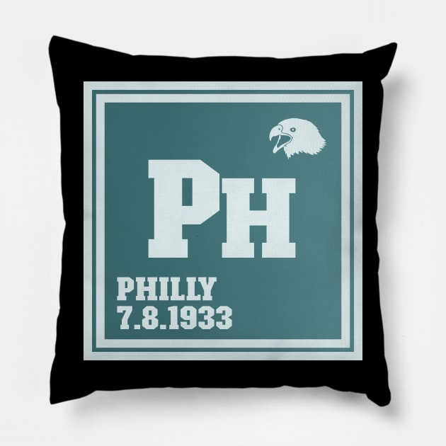 Philly Element Color Pillow by nickbeta