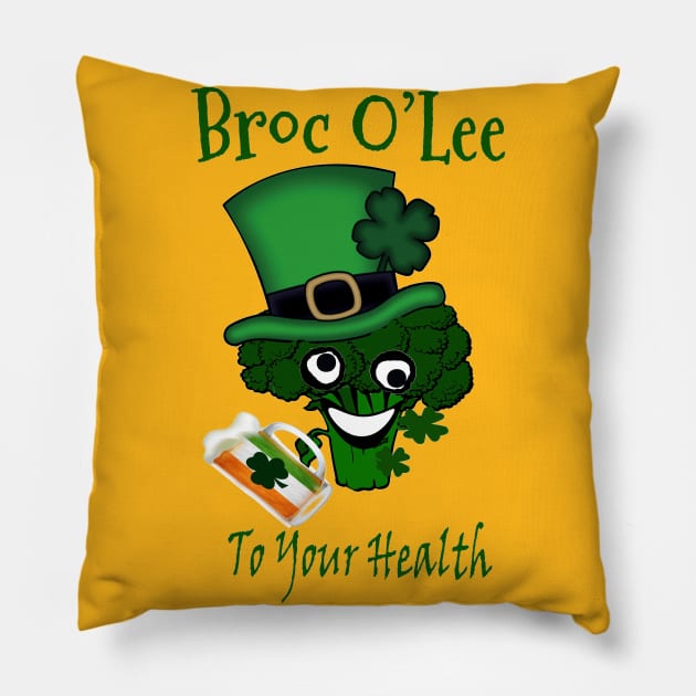 Vegan St Patricks Day Irish Pillow by PoetandChef