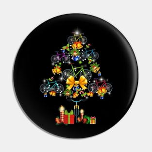 Bicycle Christmas Tree Pin