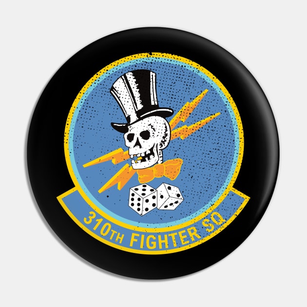 310th Fighter Squadron WW2 Bomber Insignia Patch Pin by Beltschazar