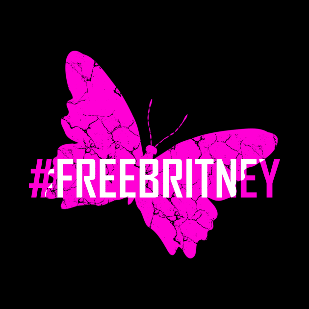 #FreeBritney Hashtag Free Britney Movement Butterfly by Bezra