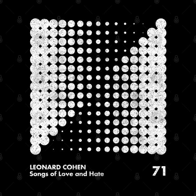 Leonard Cohen / Songs Of Love & Hate / Minimal Graphic Design Tribute by saudade