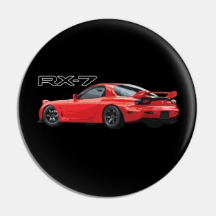 VINTAGE RED MAZDA RX-7 JDM CLASSIC Pin