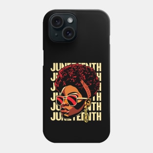 Black History Juneteenth Art for Men, Women, Girl Phone Case