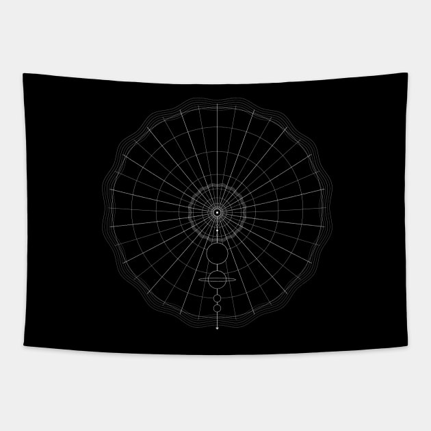 geometric solar system Tapestry by somatosis