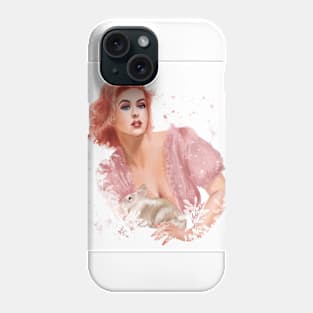 Stefania Ferrario and Bambi the bunny Phone Case