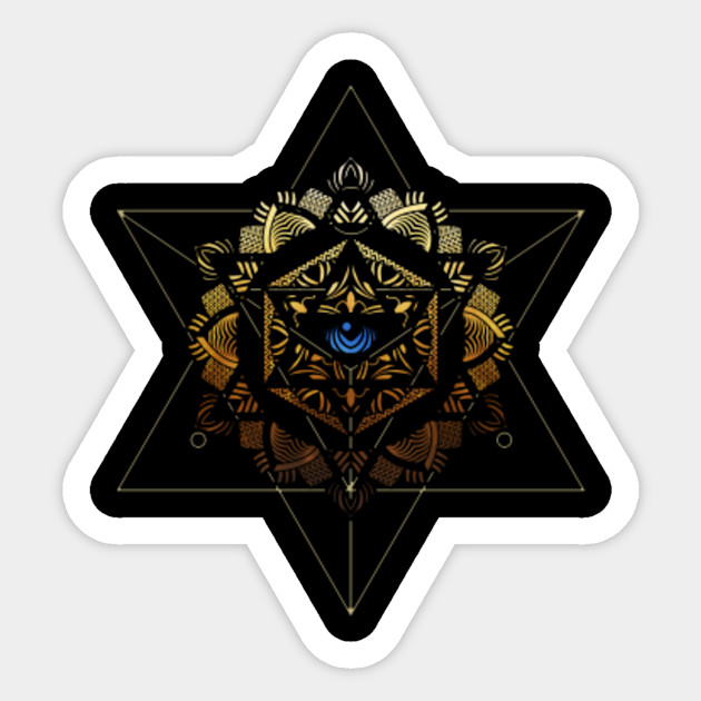 esoteric mandala of the all seeing eye - Esoteric - Sticker